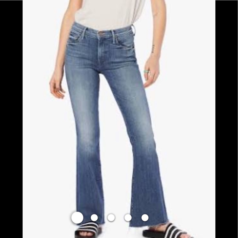NWOT Mother:  The Weekender Fray Bootcut  Jeans